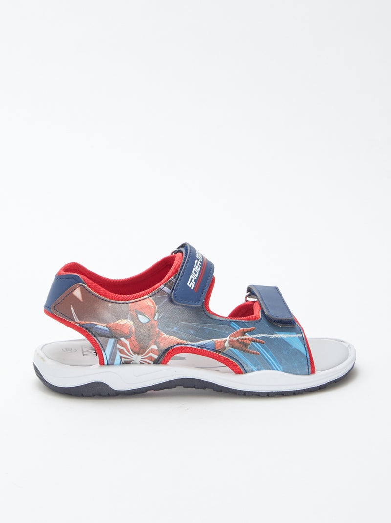 Sandálias com tira de velcro 'Homem-Aranha' da 'Marvel' AZUL - Kiabi