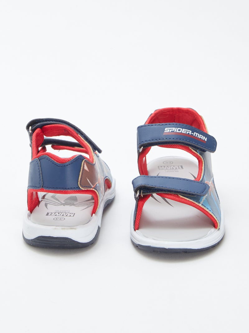 Sandálias com tira de velcro 'Homem-Aranha' da 'Marvel' AZUL - Kiabi