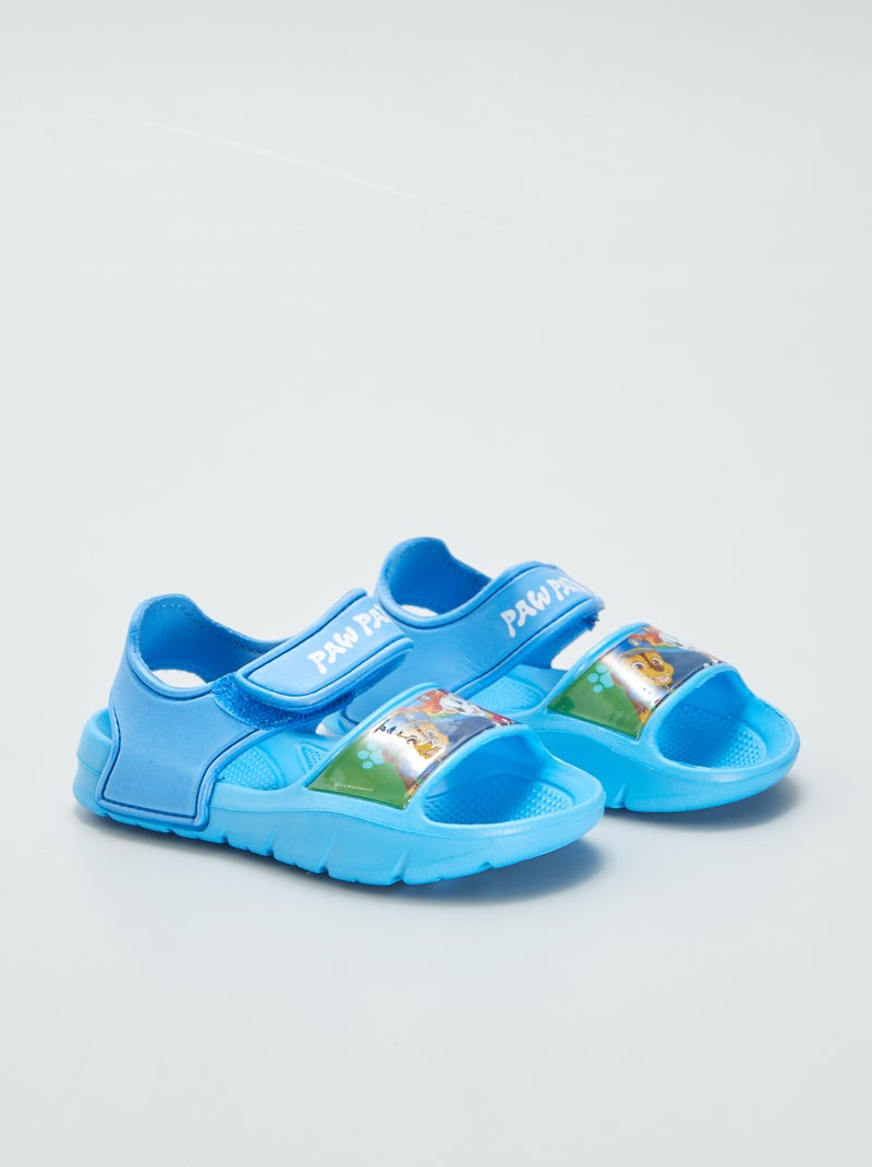 Sandálias com tira de velcro 'Patrulha Pata' Azul - Kiabi