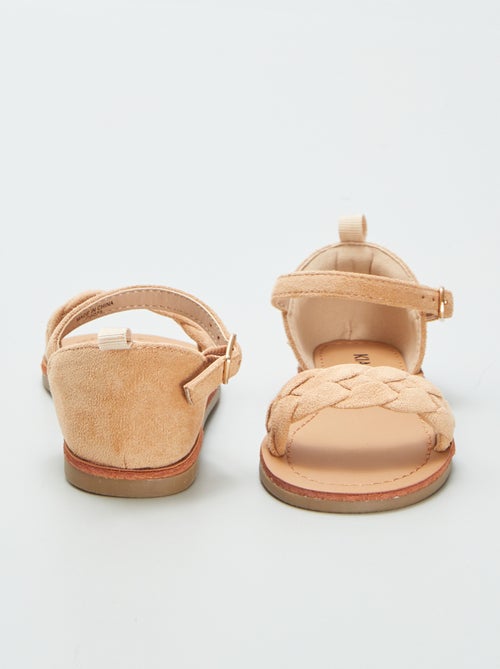 Sandálias com tira entrançada - Kiabi