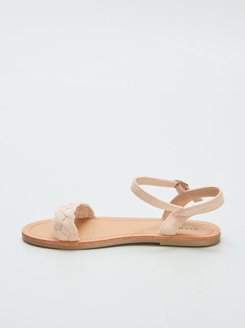 Sandálias com tira entrançada - Kiabi