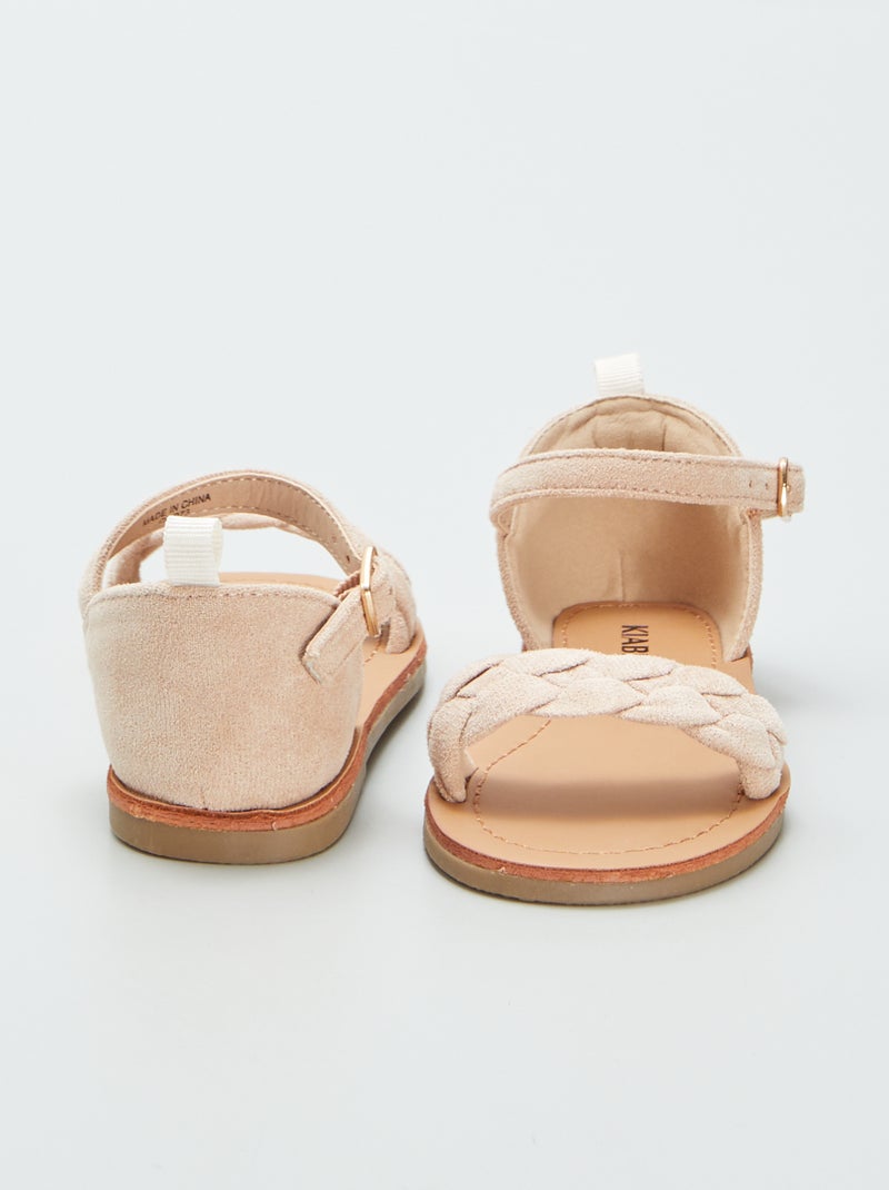 Sandálias com tira entrançada ROSA - Kiabi