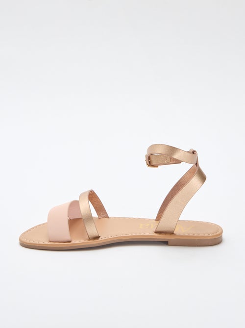 Sandálias com tira no tornozelo - Kiabi