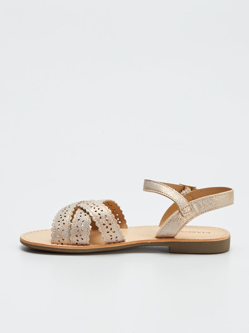 Sandálias com tiras ajuradas ROSA - Kiabi