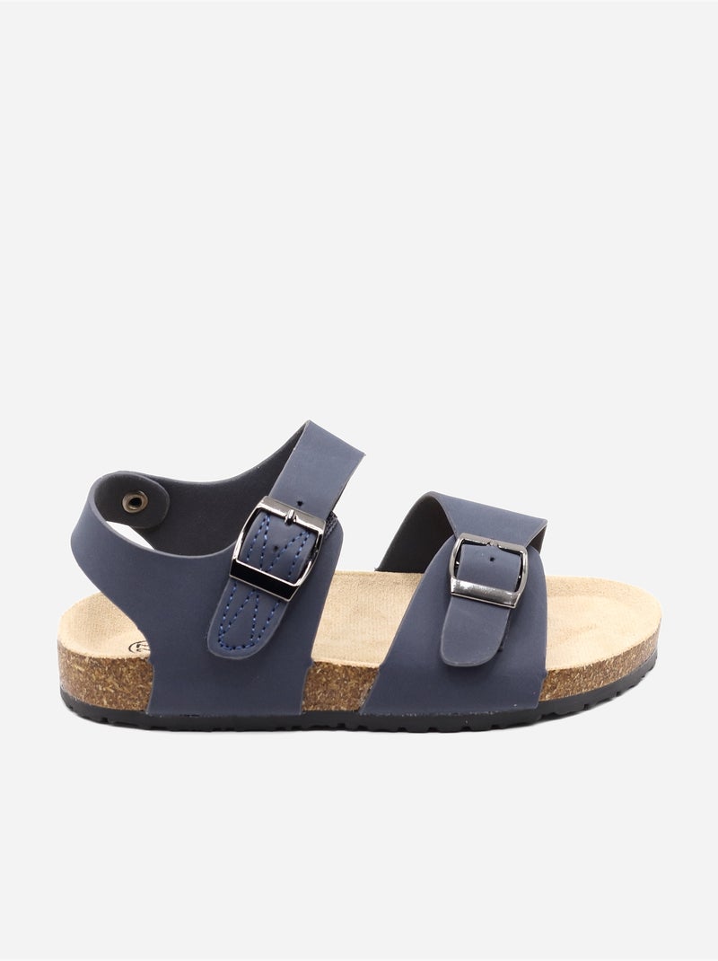 Sandálias com tiras Azul escuro - Kiabi