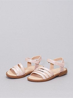 Sandálias com tiras brilhantes - Kiabi