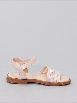 Sandálias com tiras brilhantes - Kiabi