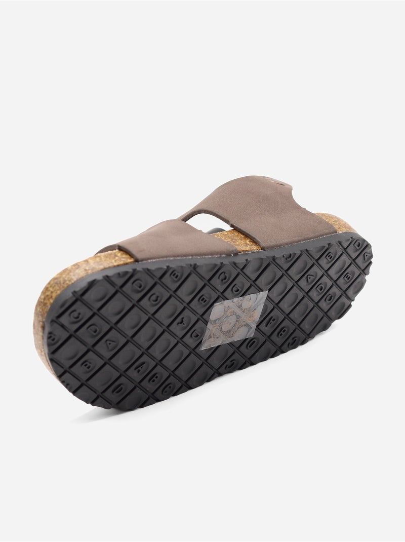Sandálias com tiras Castanho - Kiabi