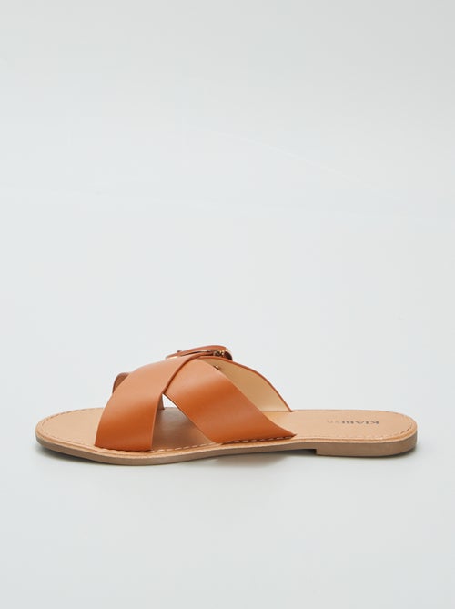 Sandálias com tiras cruzadas - Kiabi