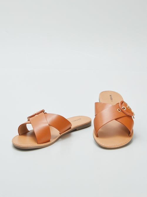 Sandálias com tiras cruzadas - Kiabi
