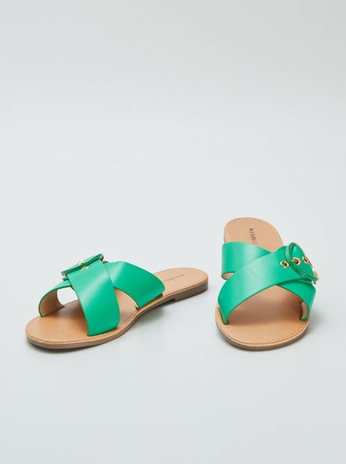 Sandálias com tiras cruzadas - Kiabi