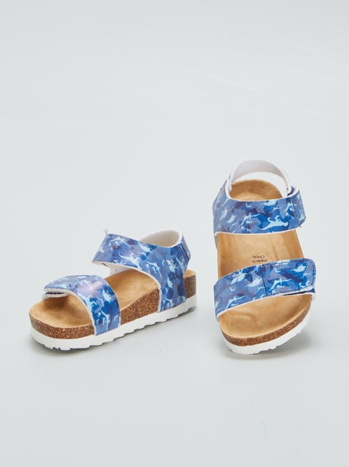Sandálias com tiras de velcro - Kiabi