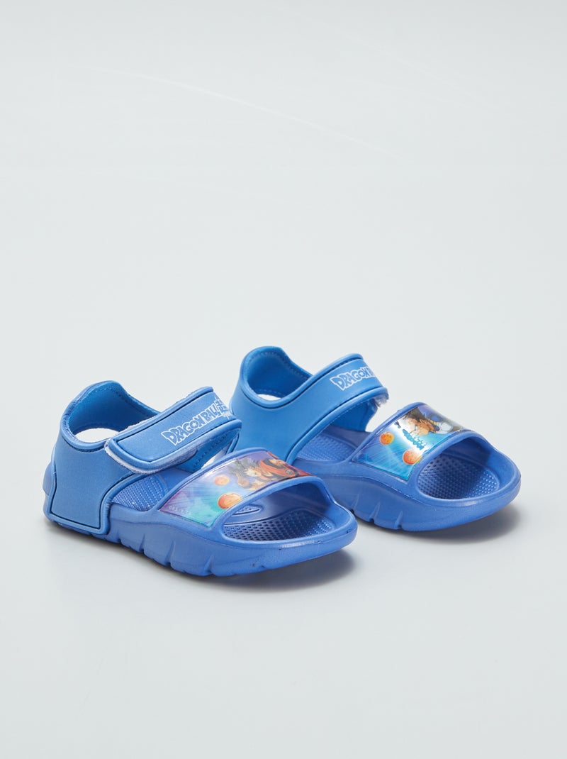 Sandálias com tiras de velcro 'Dragon Ball Z' Azul - Kiabi