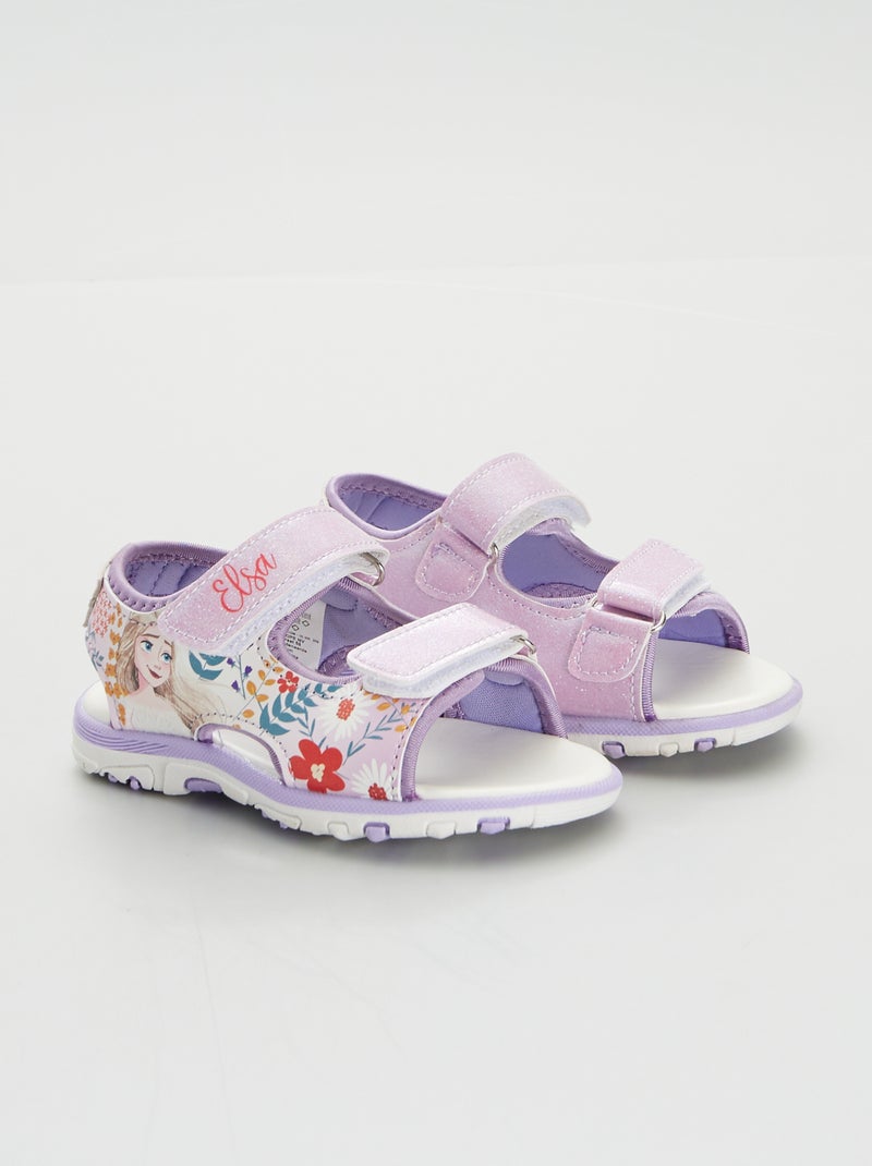 Sandálias com tiras de velcro 'Frozen' VIOLETA - Kiabi