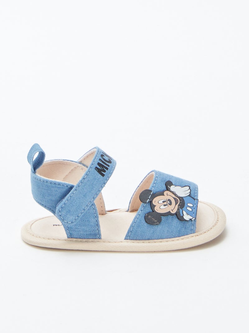 Sandálias com tiras de velcro 'Mickey' 'Disney' AZUL - Kiabi