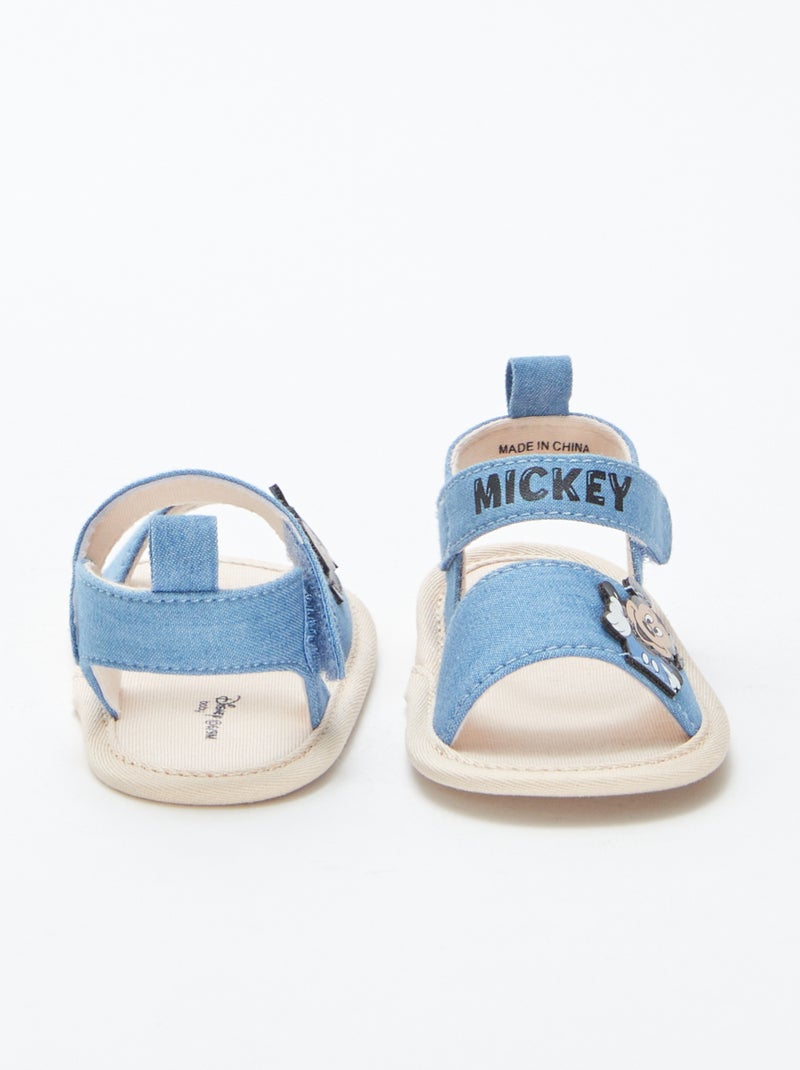 Sandálias com tiras de velcro 'Mickey' 'Disney' AZUL - Kiabi