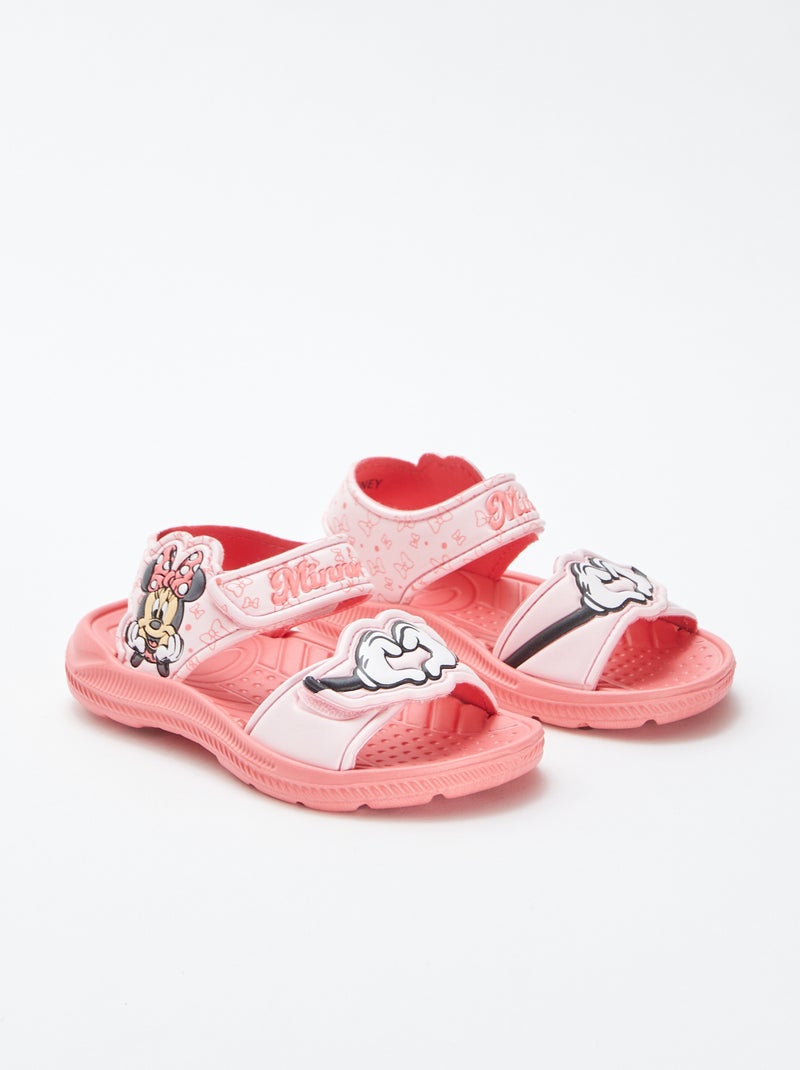 Sandálias com tiras de velcro 'Minnie' 'Disney' ROSA - Kiabi