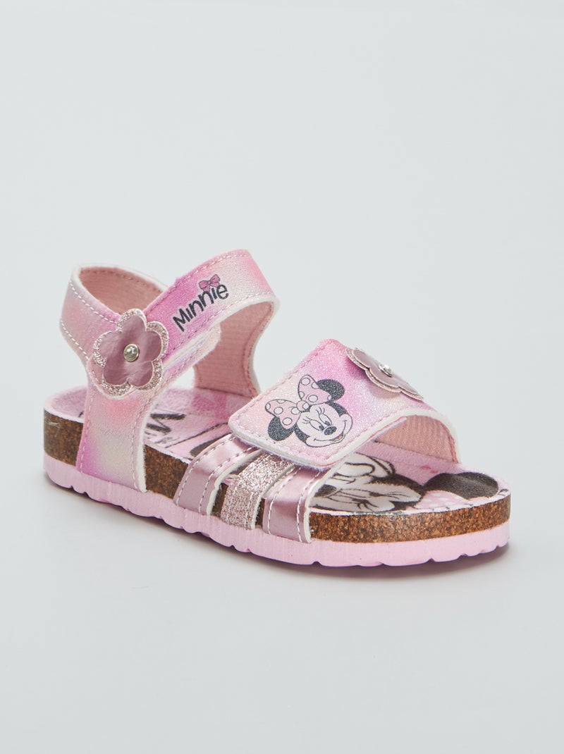 Sandálias com tiras de velcro 'Minnie' ROSA - Kiabi