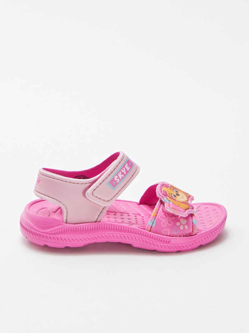 Sandálias com tiras de velcro 'Patrulha Pata' ROSA - Kiabi