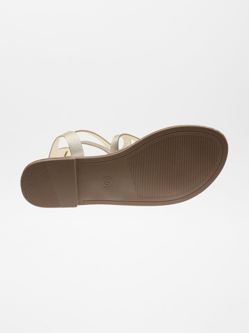 Sandálias com tiras subidas - Kiabi