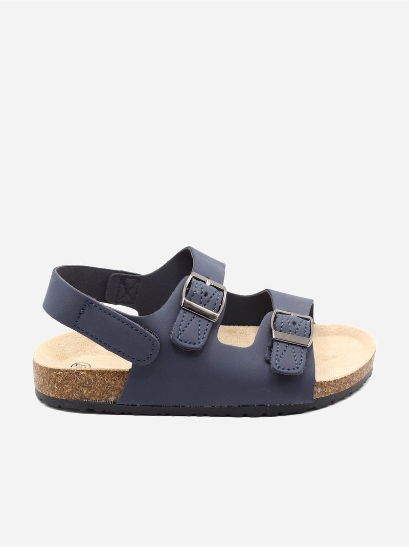 Sandálias com velcro Azul escuro - Kiabi