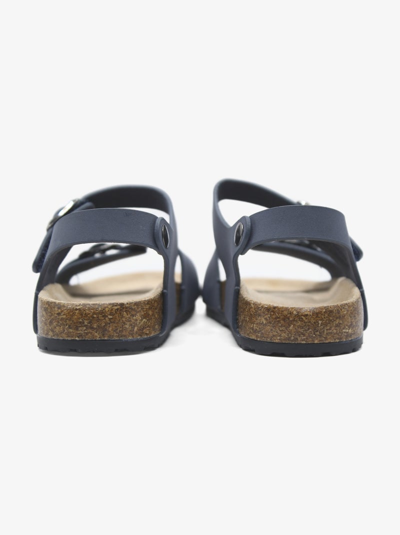 Sandálias com velcro Azul escuro - Kiabi