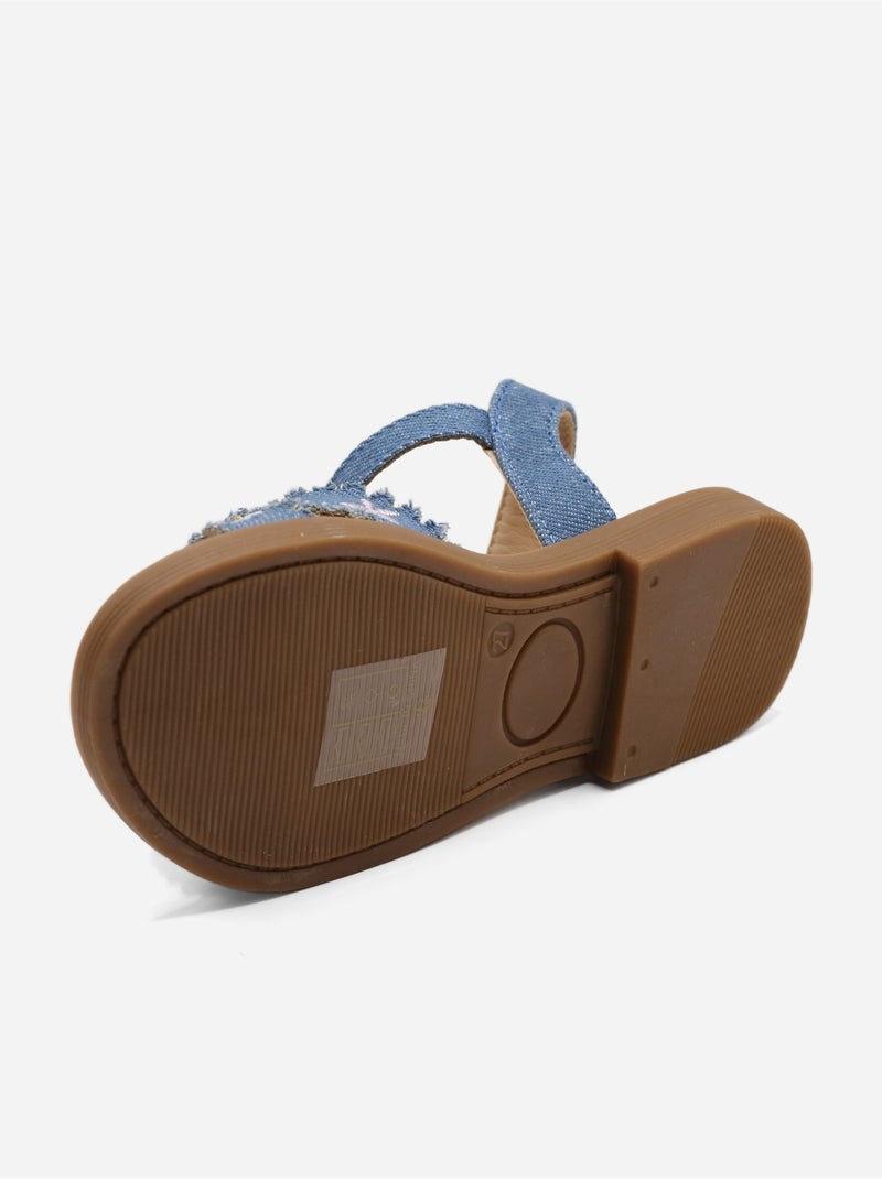 Sandálias com velcro Azul - Kiabi