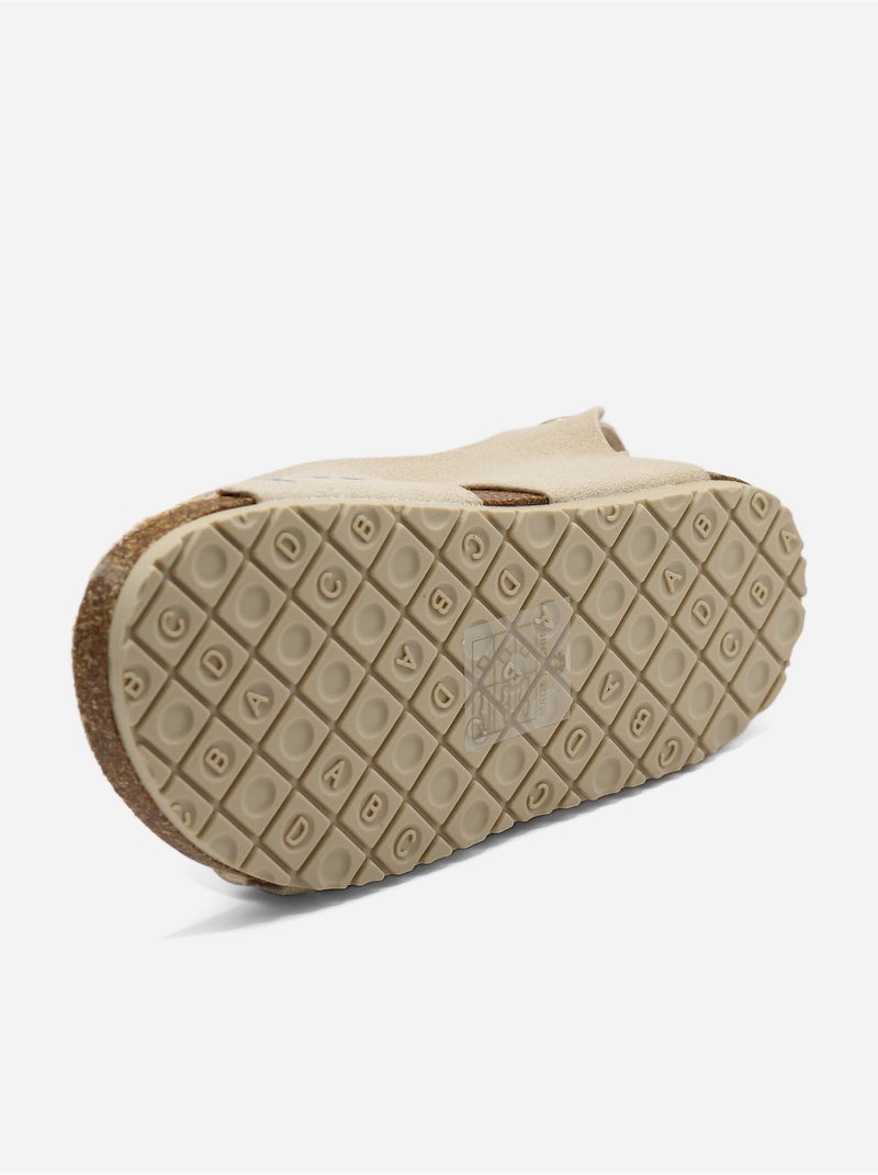 Sandálias com velcro Bege - Kiabi