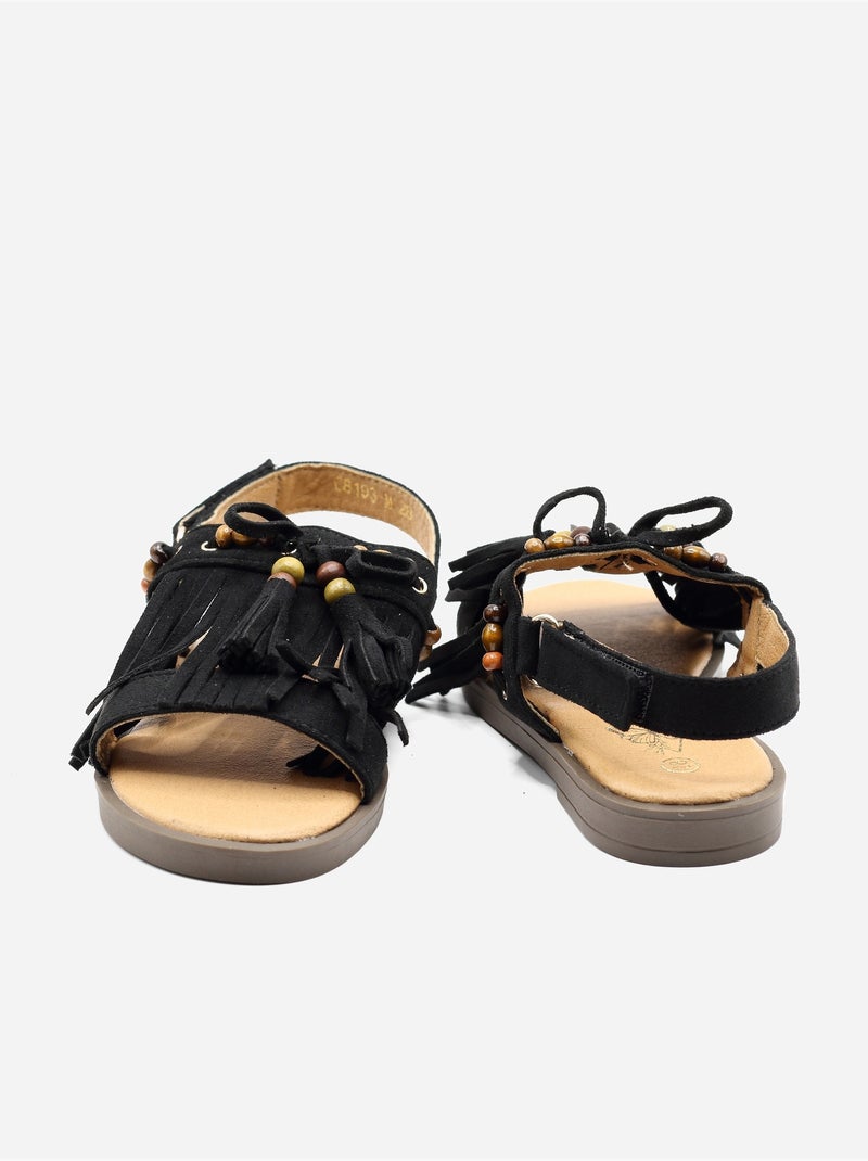 Sandálias com velcro Preto - Kiabi
