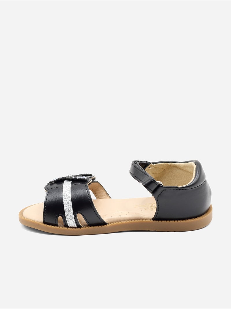 Sandálias com velcro Preto - Kiabi