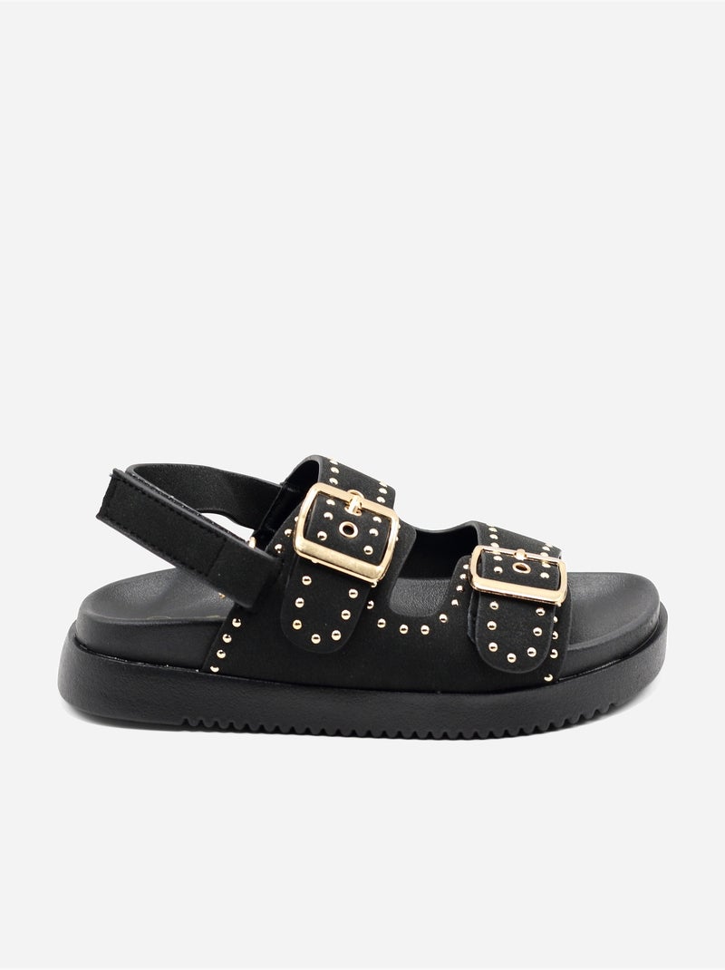 Sandálias com velcro Preto - Kiabi