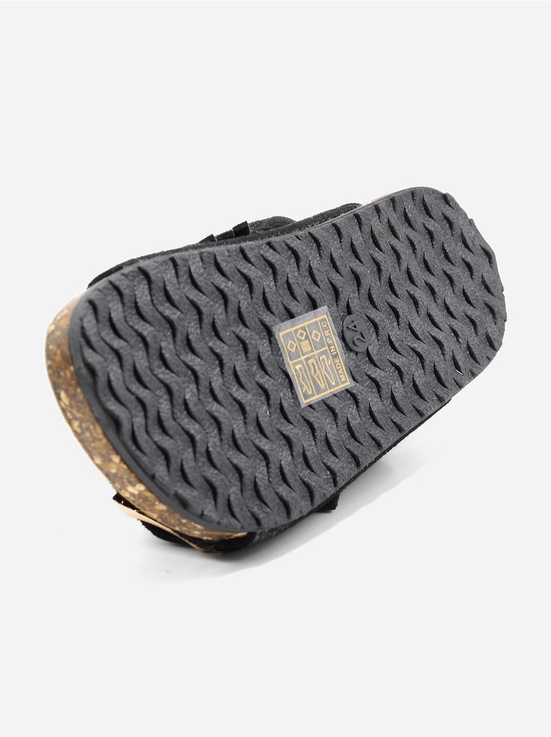 Sandálias com velcro Preto - Kiabi
