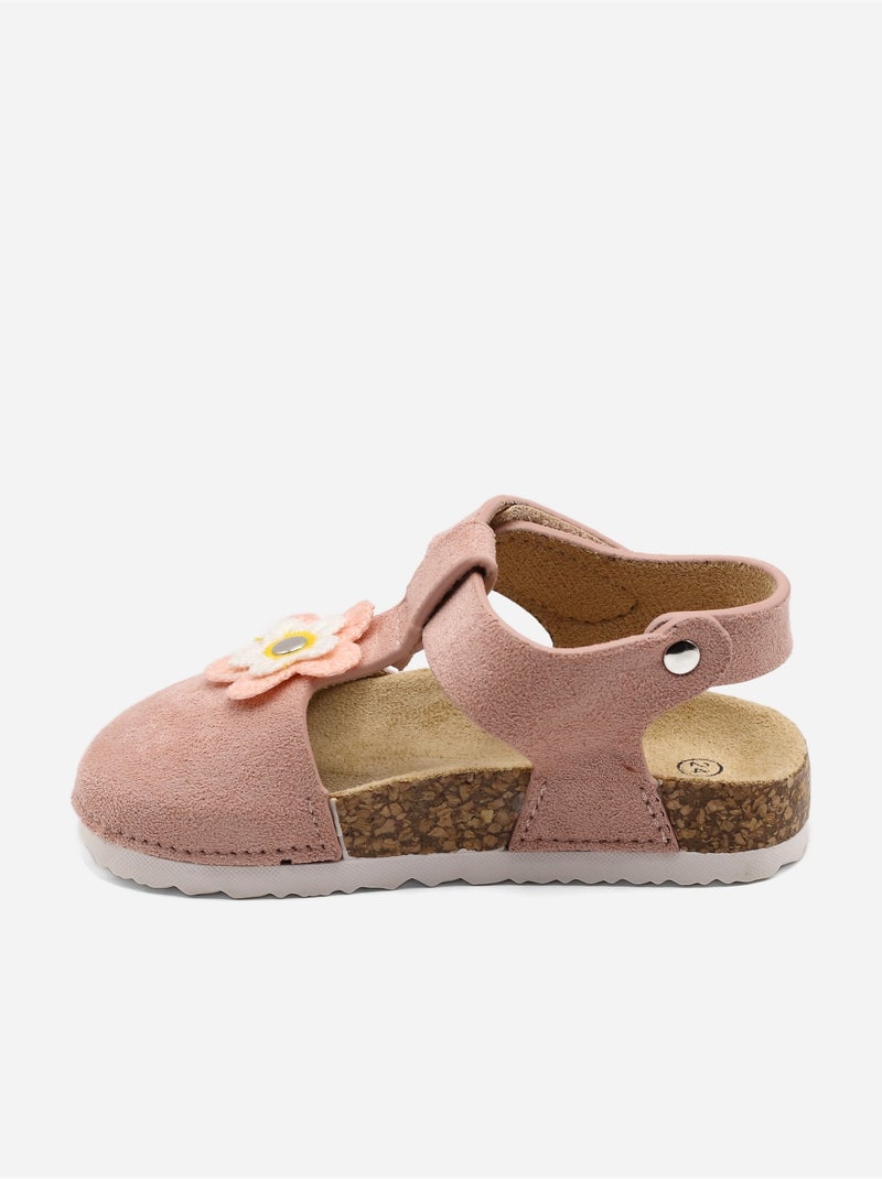 Sandálias com velcro Rosa - Kiabi