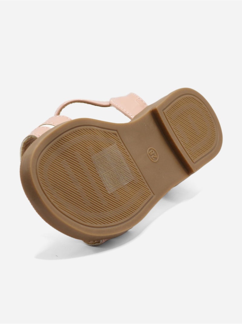 Sandálias com velcro Rosa - Kiabi