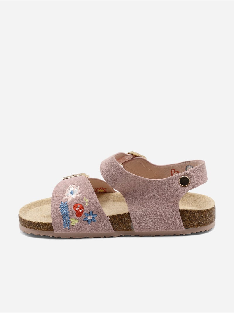 Sandálias com velcro Rosa - Kiabi