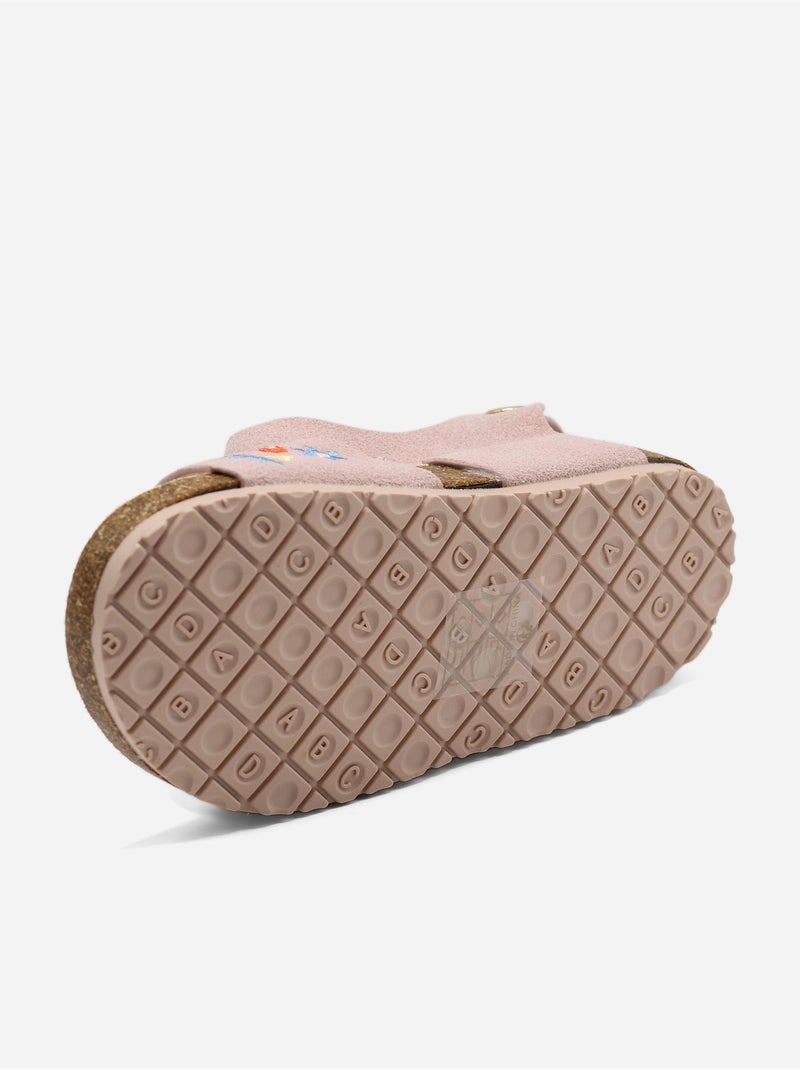 Sandálias com velcro Rosa - Kiabi