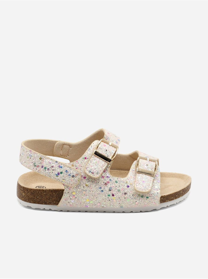 Sandálias com velcro Rosa - Kiabi