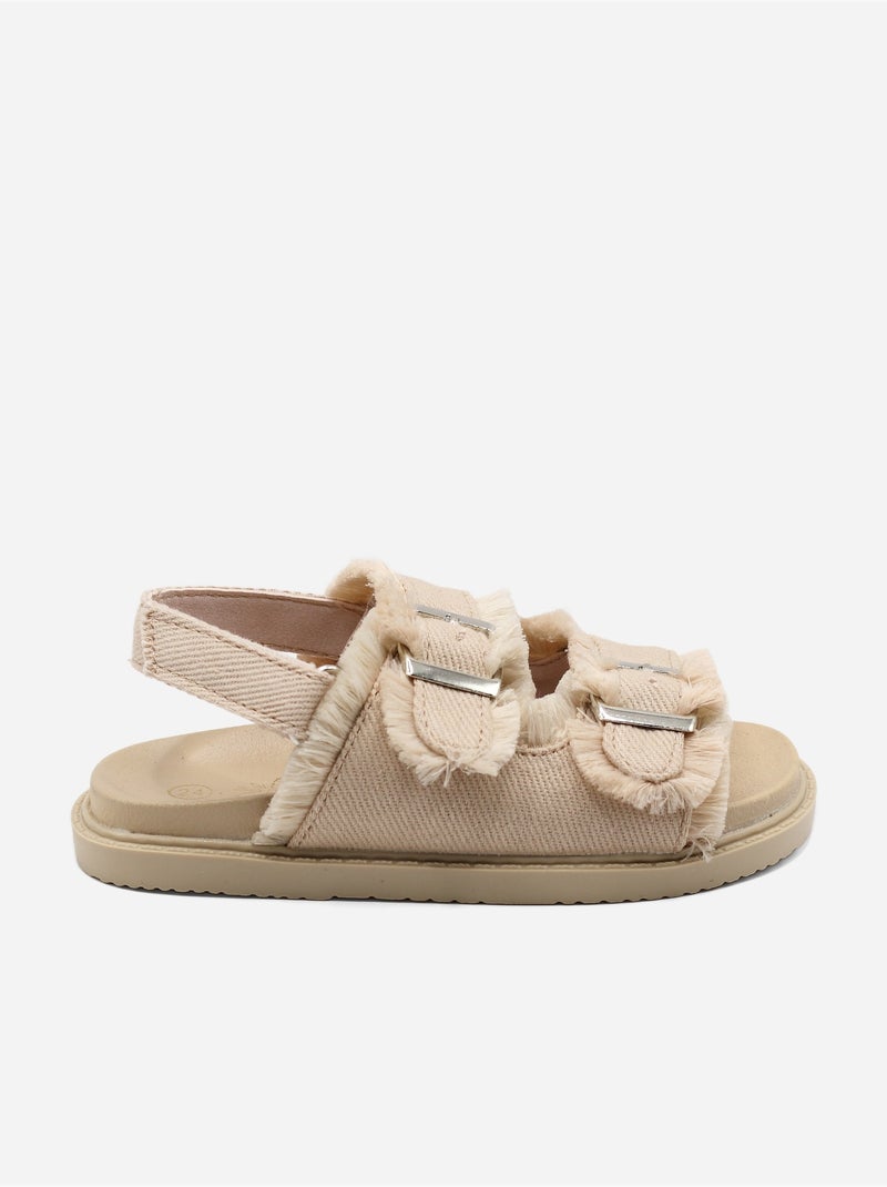Sandálias com velcro Rosa - Kiabi