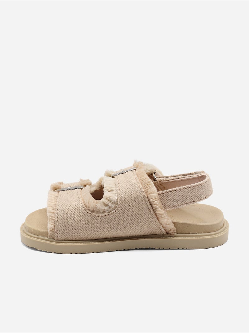 Sandálias com velcro Rosa - Kiabi