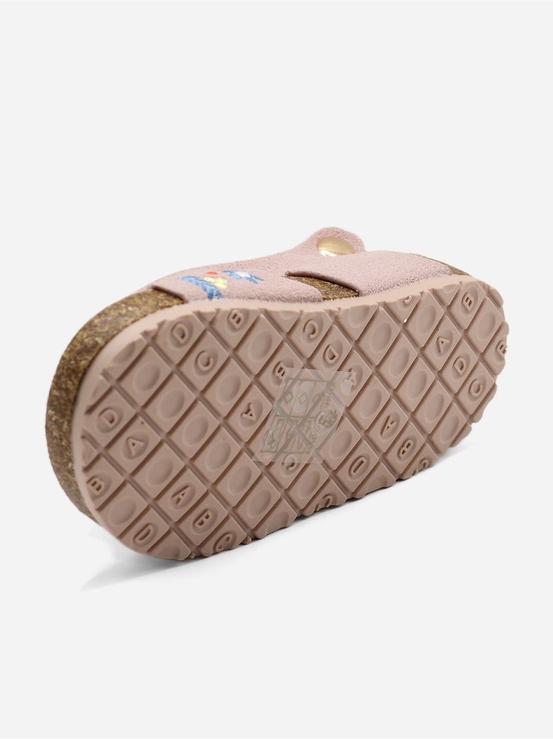 Sandálias com velcro Rosa - Kiabi