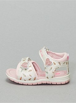 Sandálias com velcros estampados 'gelados' - Kiabi