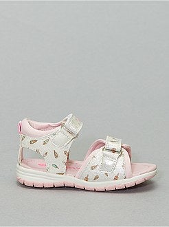 Sandálias com velcros estampados 'gelados' - Kiabi