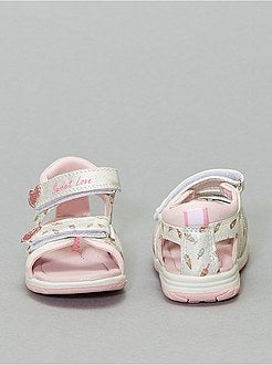 Sandálias com velcros estampados 'gelados' - Kiabi