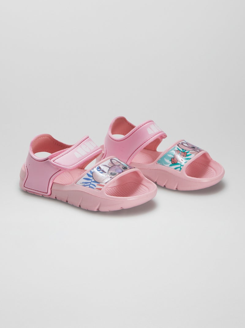 Sandálias com velcros 'Stitch' ROSA - Kiabi