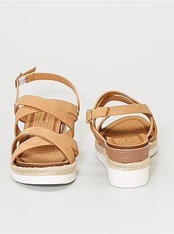 Sandálias compensadas - Kiabi