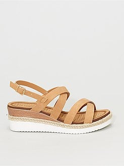 Sandálias compensadas - Kiabi