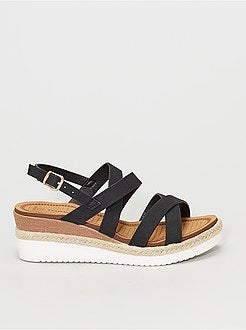 Sandálias compensadas - Kiabi