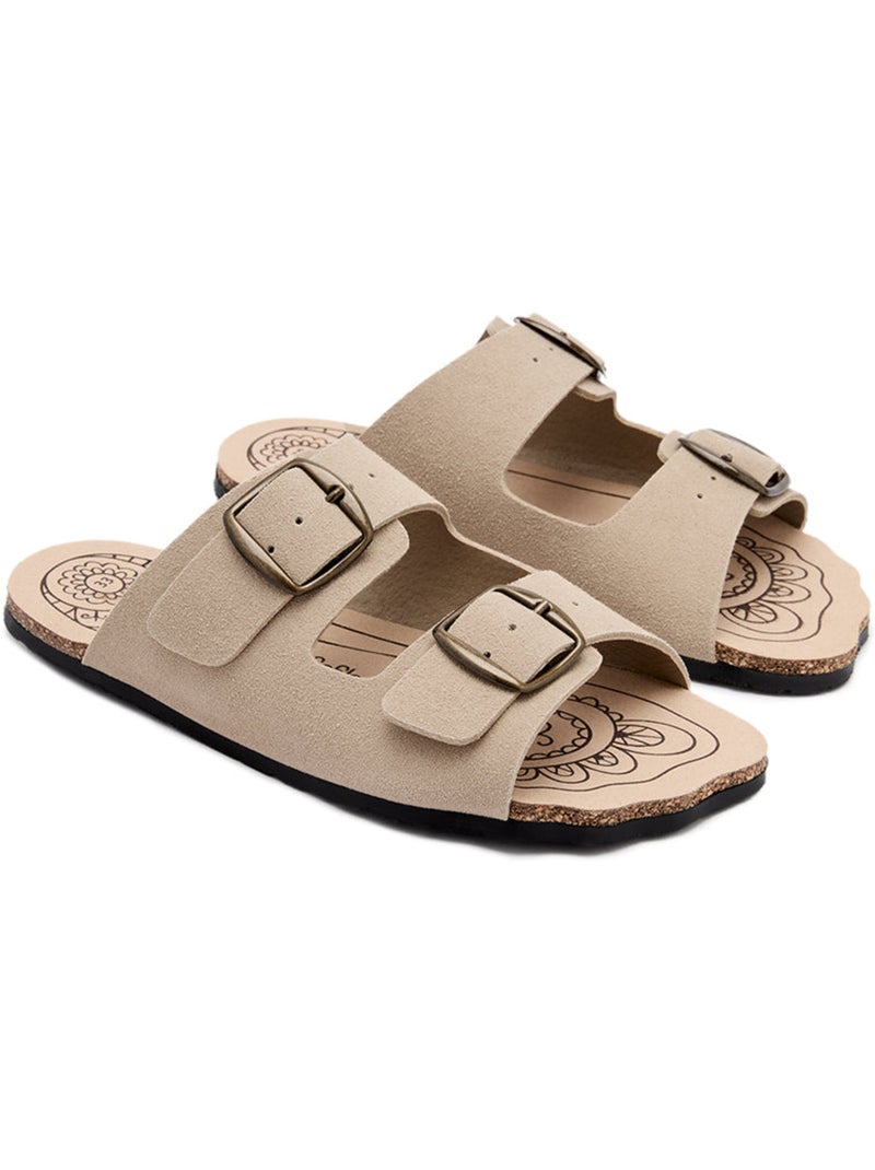 Sandálias conguitos barefoot goflex abiertas Bege - Kiabi