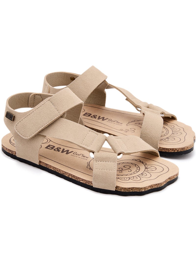 Sandálias conguitos barefoot goflex Bege - Kiabi