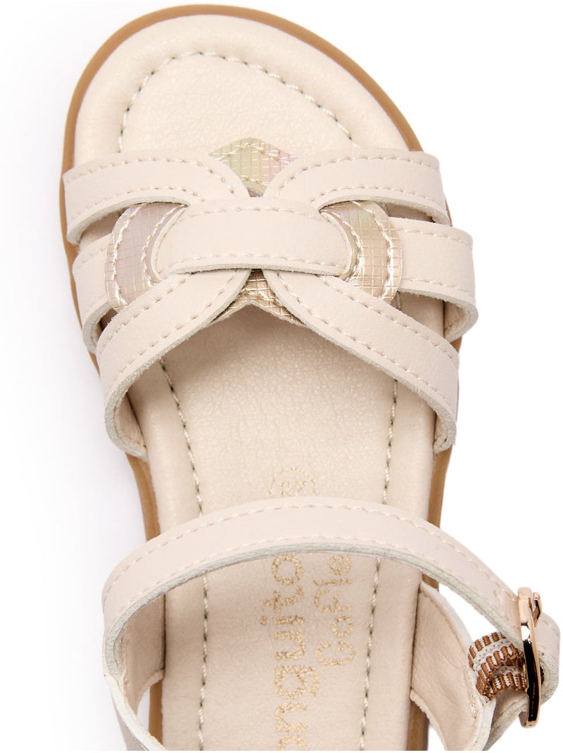 Sandálias conguitos barefoot goflex knot Bege - Kiabi